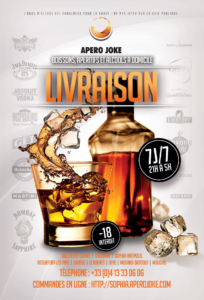 Référence - Print design Flyer Apéro Joke - Netcom Agency - Communication numérique