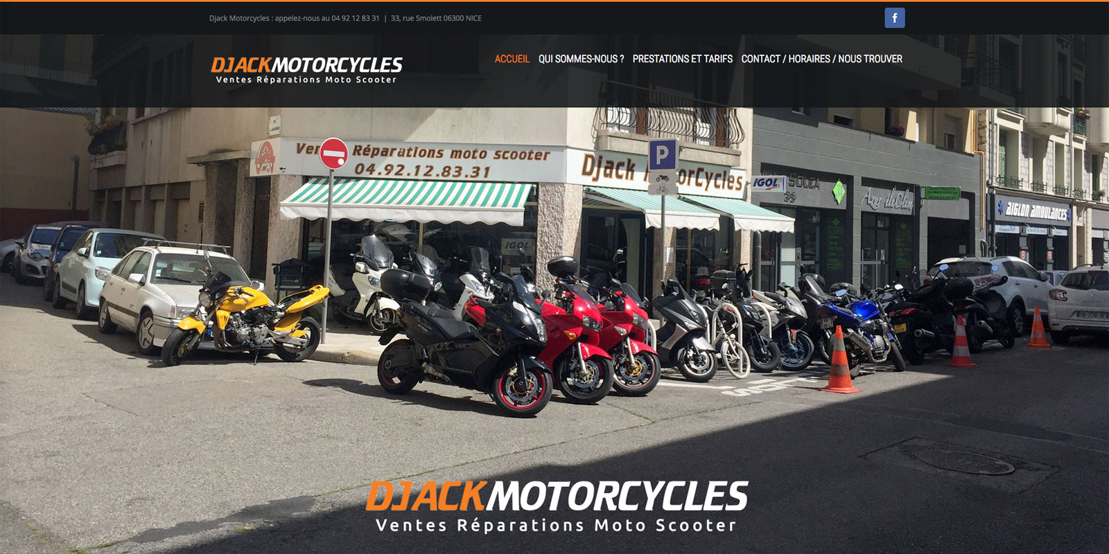 Référence - site Djack Motorcycles - Netcom Agency - Communication numérique