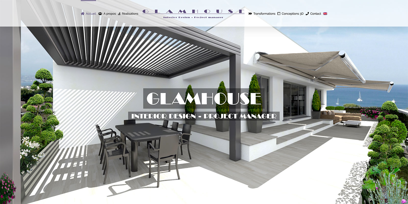 Référence - Glamhouse : interior design, project manager - Netcom Agency - Communication numérique